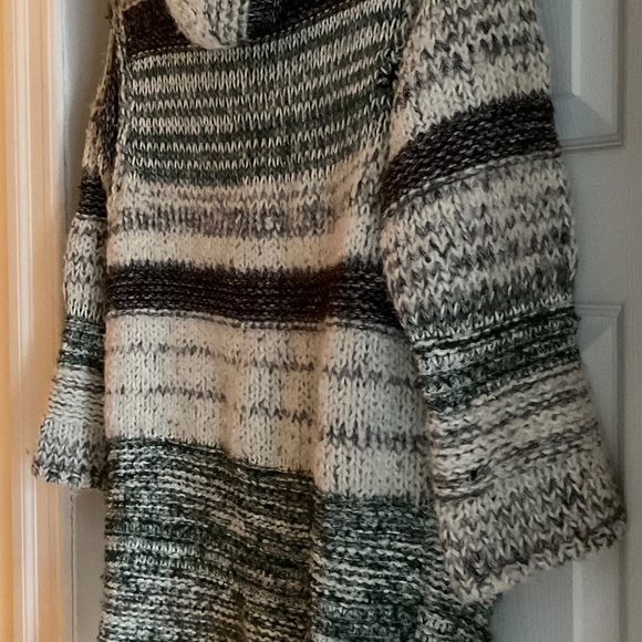 Isabel Marant Etoile Persan Cardigan Zip Up Ivory Thick Hooded Sweater Sz EU 38 - Picture 9 of 13